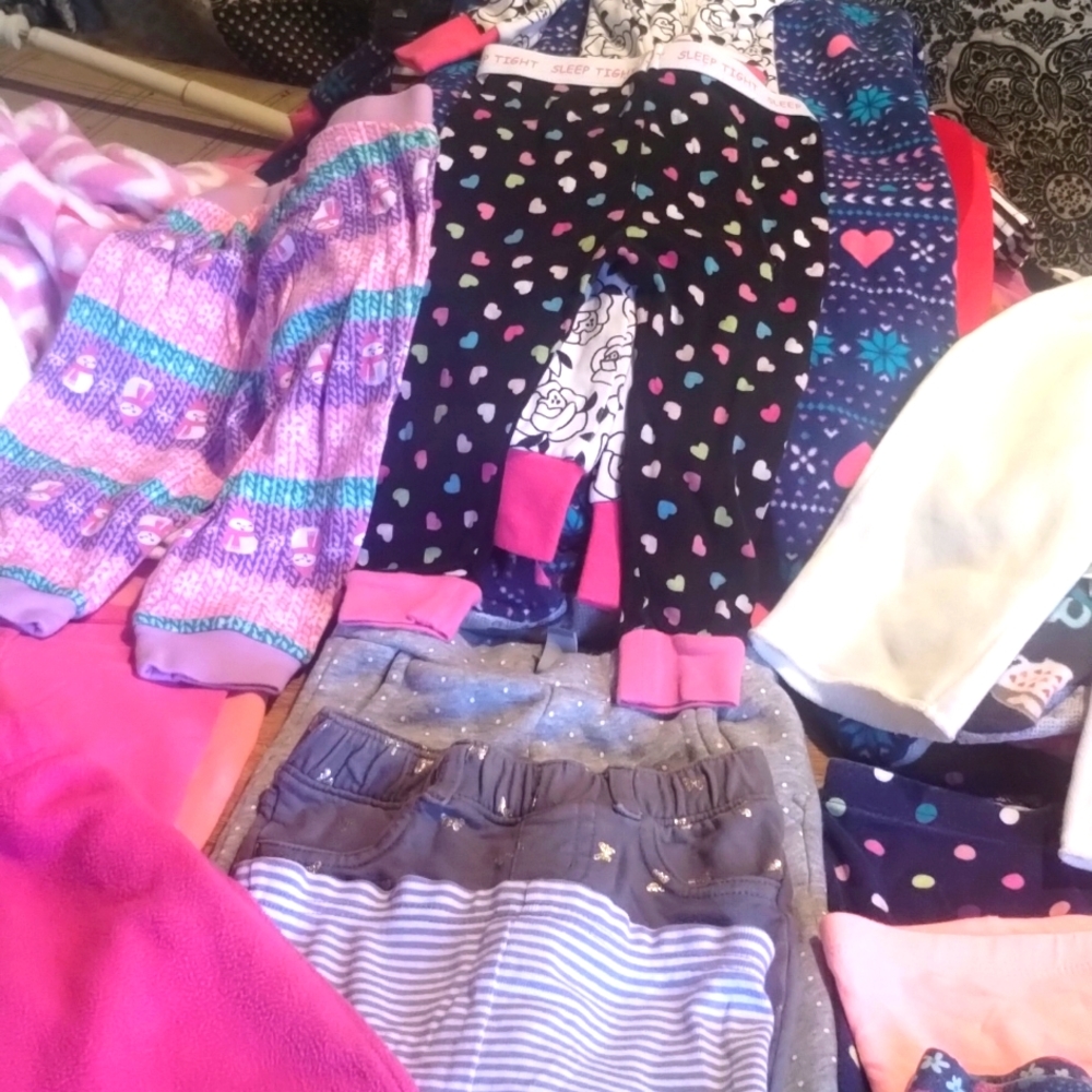 12 pair of little girls 9-12 months bottoms